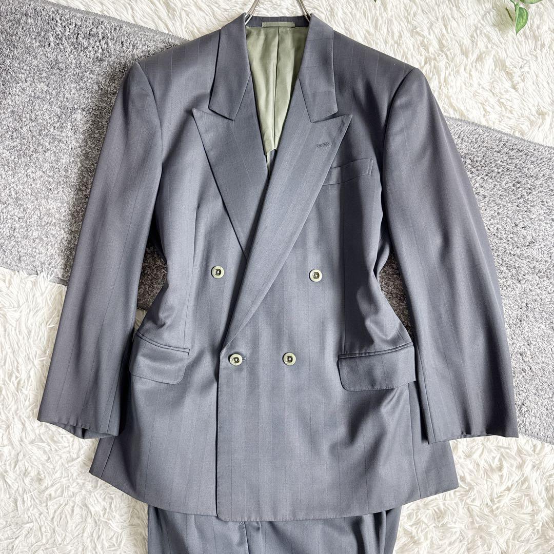 オールド　YSL イヴサンローラン セットアップ　スーツ　ダブル　グレー　y2k