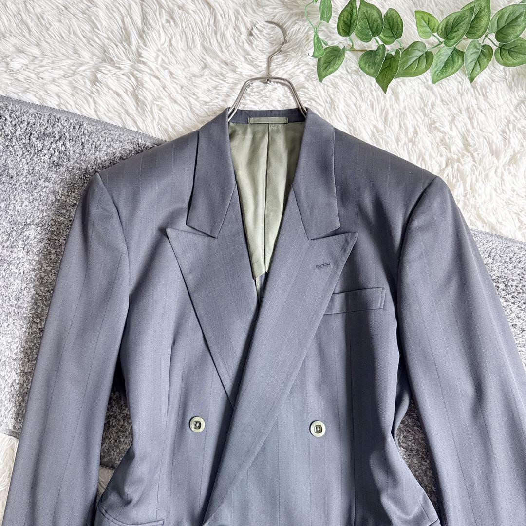 オールド　YSL イヴサンローラン セットアップ　スーツ　ダブル　グレー　y2k