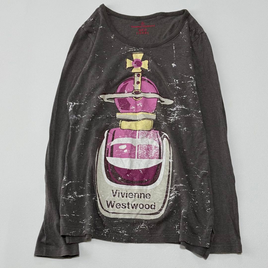 ヴィヴィアンウエストウッド 香水ボトル オーブ プリント ロンT M 日本製