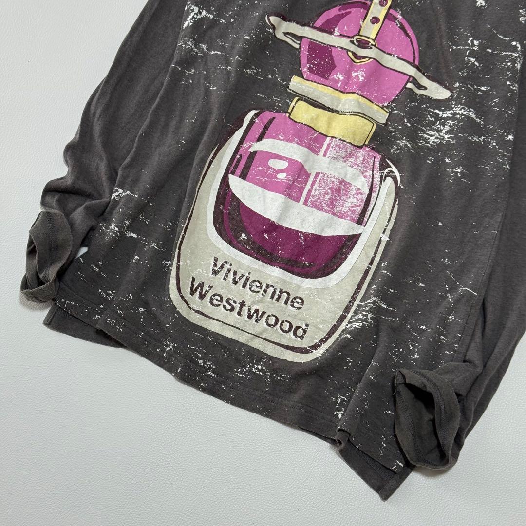 ヴィヴィアンウエストウッド 香水ボトル オーブ プリント ロンT M 日本製