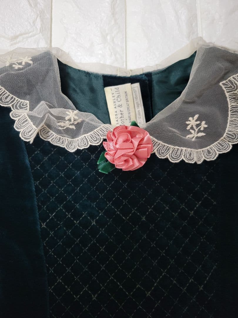 Laura Ashley Mother & Childベロアワンピース140cm