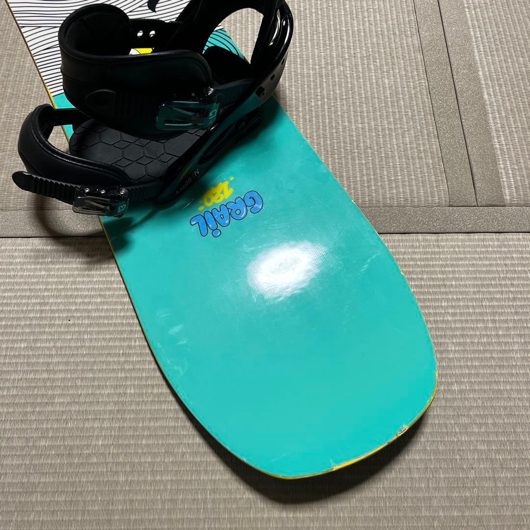 サロモン　キッズ　スノーボード　burton ビンディング　セット　120