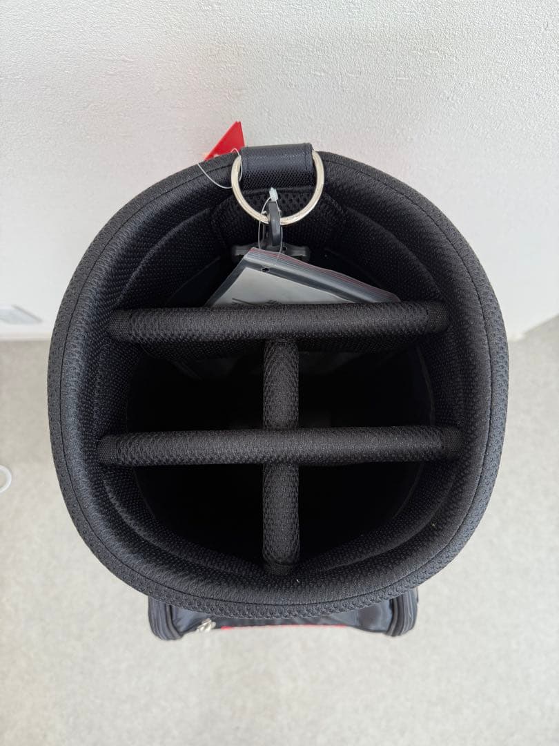 BRIDGESTONE キャディバッグ ブラック/レッド ゴルフバッグ