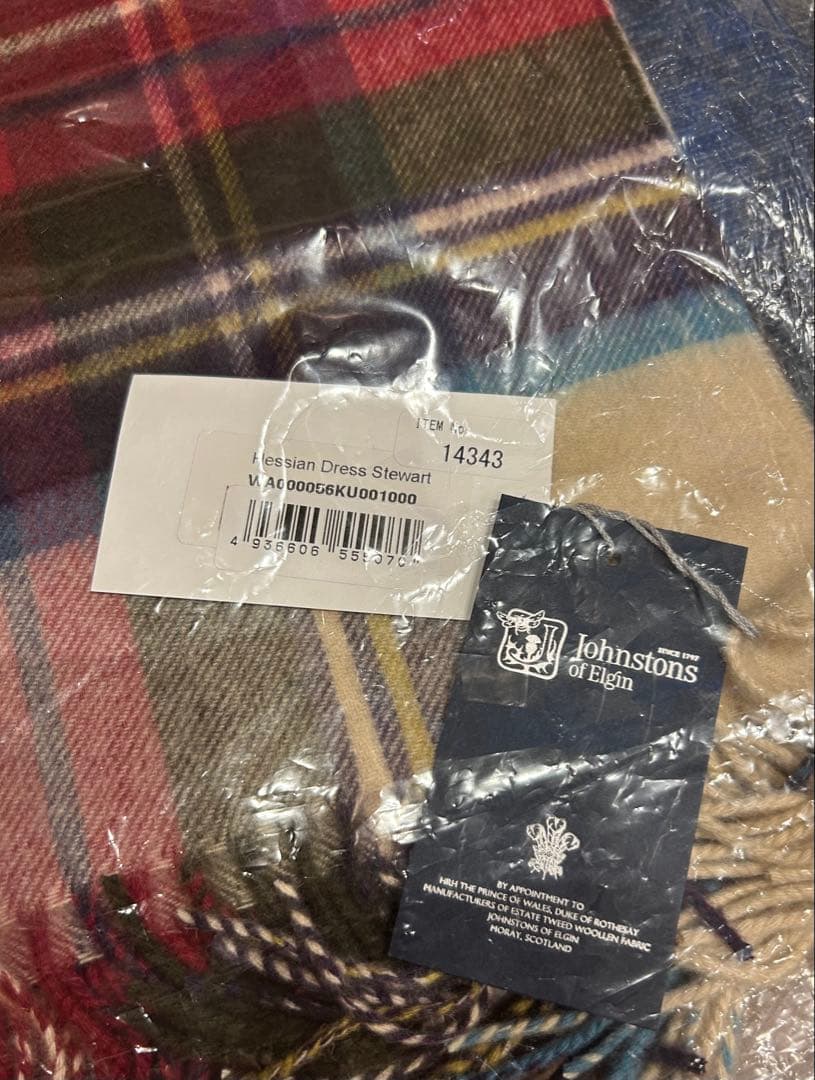 く*ー様 新品未使用 ジョンストンズ ヘシアン 大判ストール JOHNSTONS