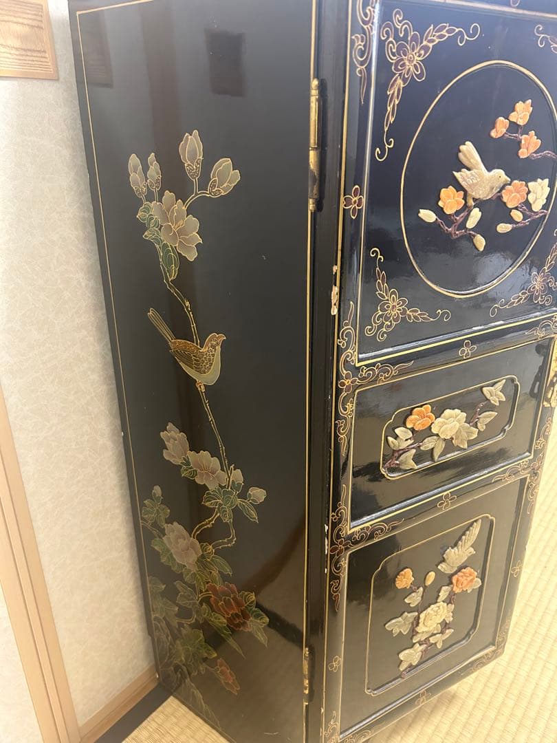 アンティーク/螺鈿箪笥/キャビネット/インテリア/中国家具/収納棚