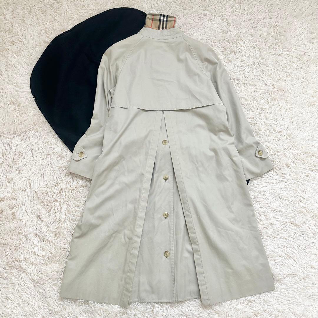 バーバリーロンドン ライナー付き ステンカラーコート ライトベージュ ロング M