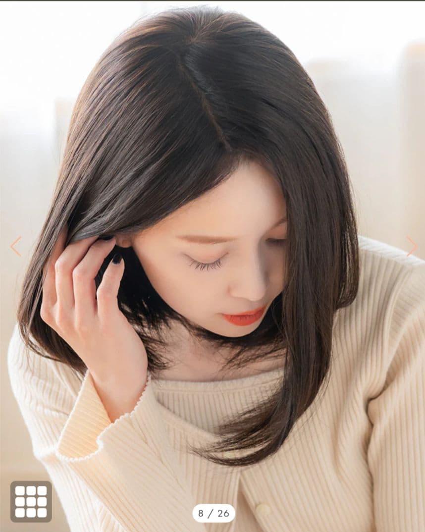 【リネアストリア】REMY人毛100％_天使の月満ちるベースミディ