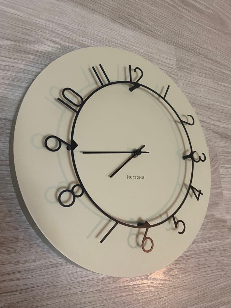 インターフォルム　 ルウ Luu 壁掛け時計 ベージュ