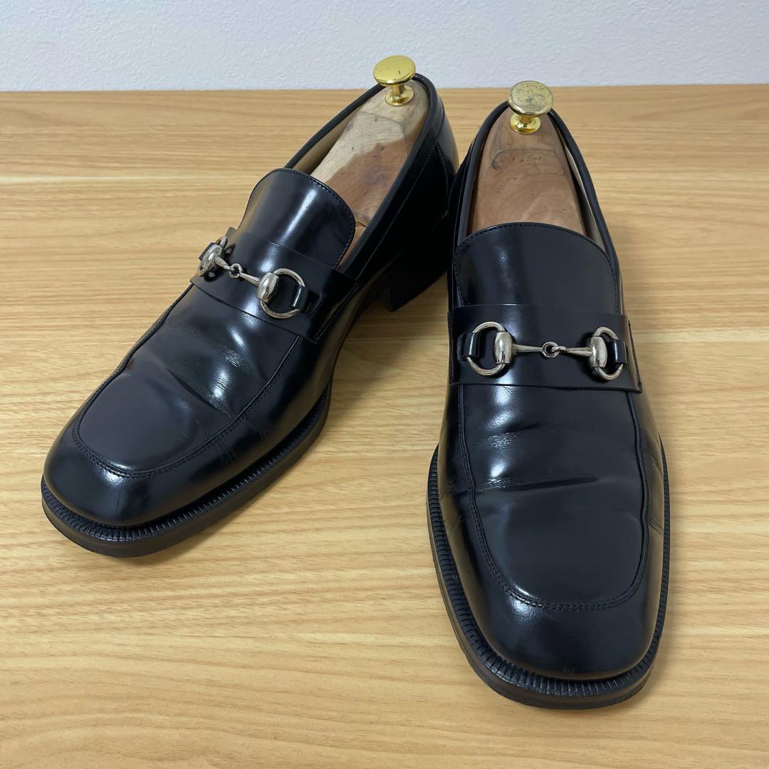 グッチ　ホースビットローファー　レザー　ブラック 43.5