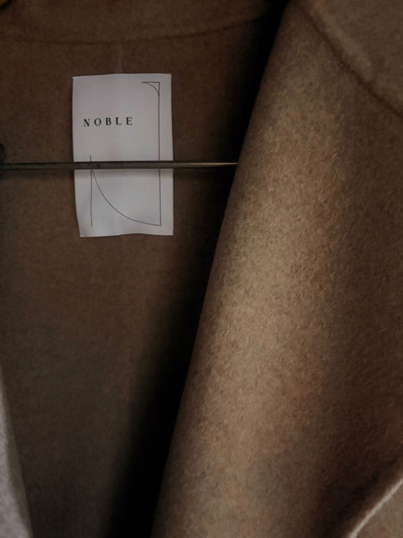 タグ付き未着用 NOBLE ノーブル Super 160s リバーミドルコート