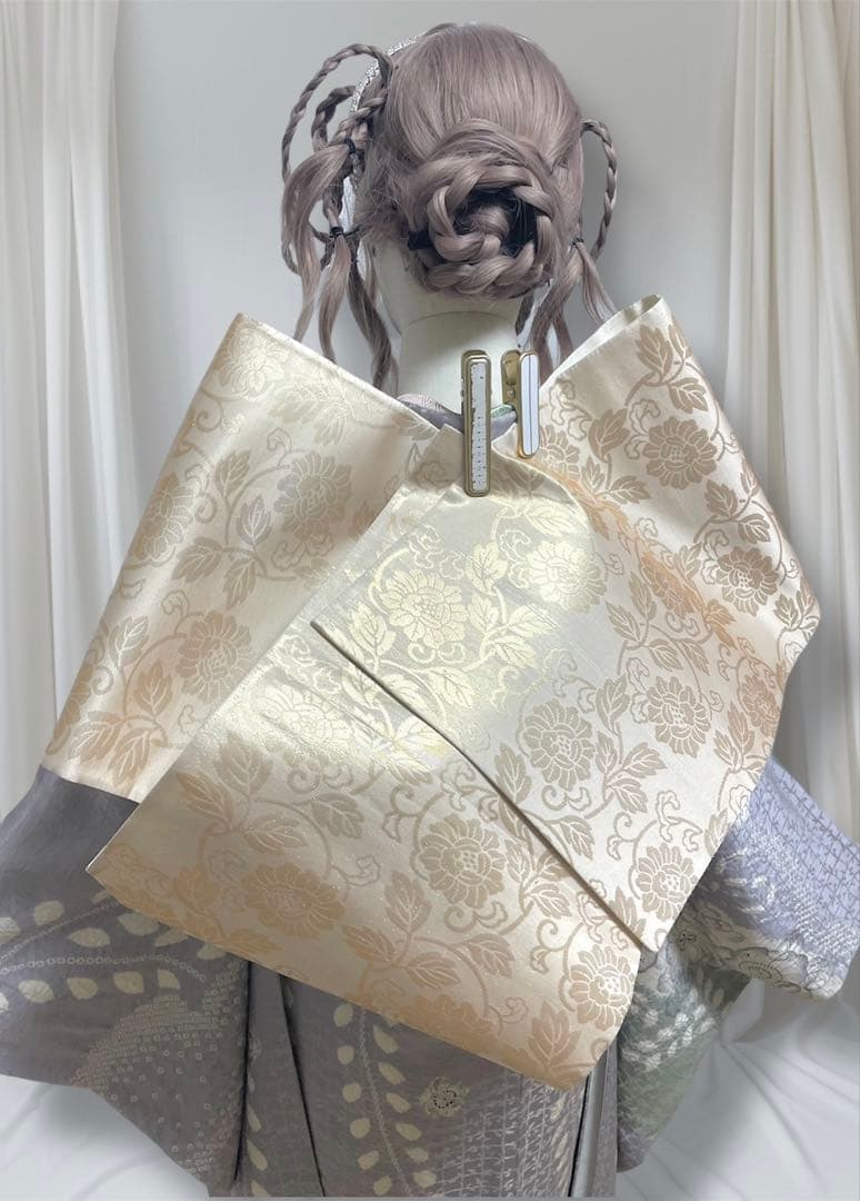 辻ヶ花 作家物 落款入り グレー 振袖 フルセット