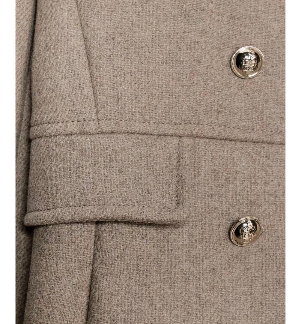 タグ付き新品★ZARAのウール混紡ショート丈ダブルブレストコート★XSサイズ