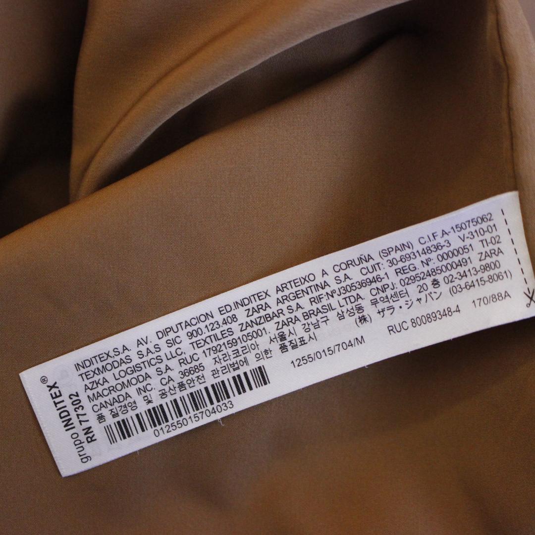 ZARA ロングファーコート テディベア Mサイズ ブラウン マキシ丈