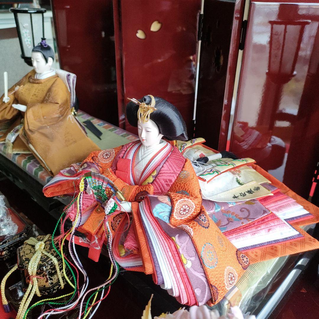 雛人形 親王飾り　 平飾り　　作家名(平安優香)