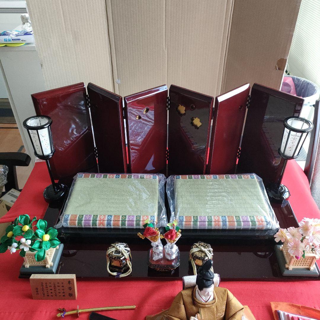 雛人形 親王飾り　 平飾り　　作家名(平安優香)
