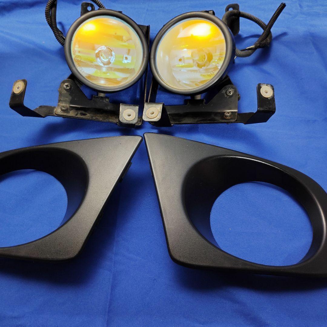 エリシオン型式 RR4 フォグランプ左右 カバー付 マルチコート イエロー