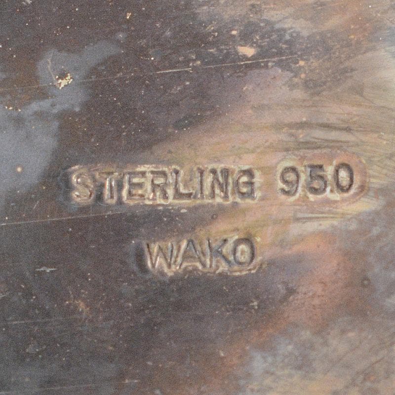 銀座和光水注トレーグラス6客銀製STERLING950約712g　KR7495B