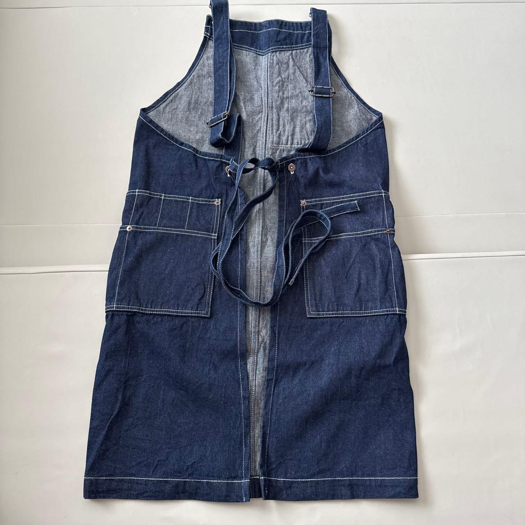 RALPH LAUREN ダークデニム オーバーオールエプロン