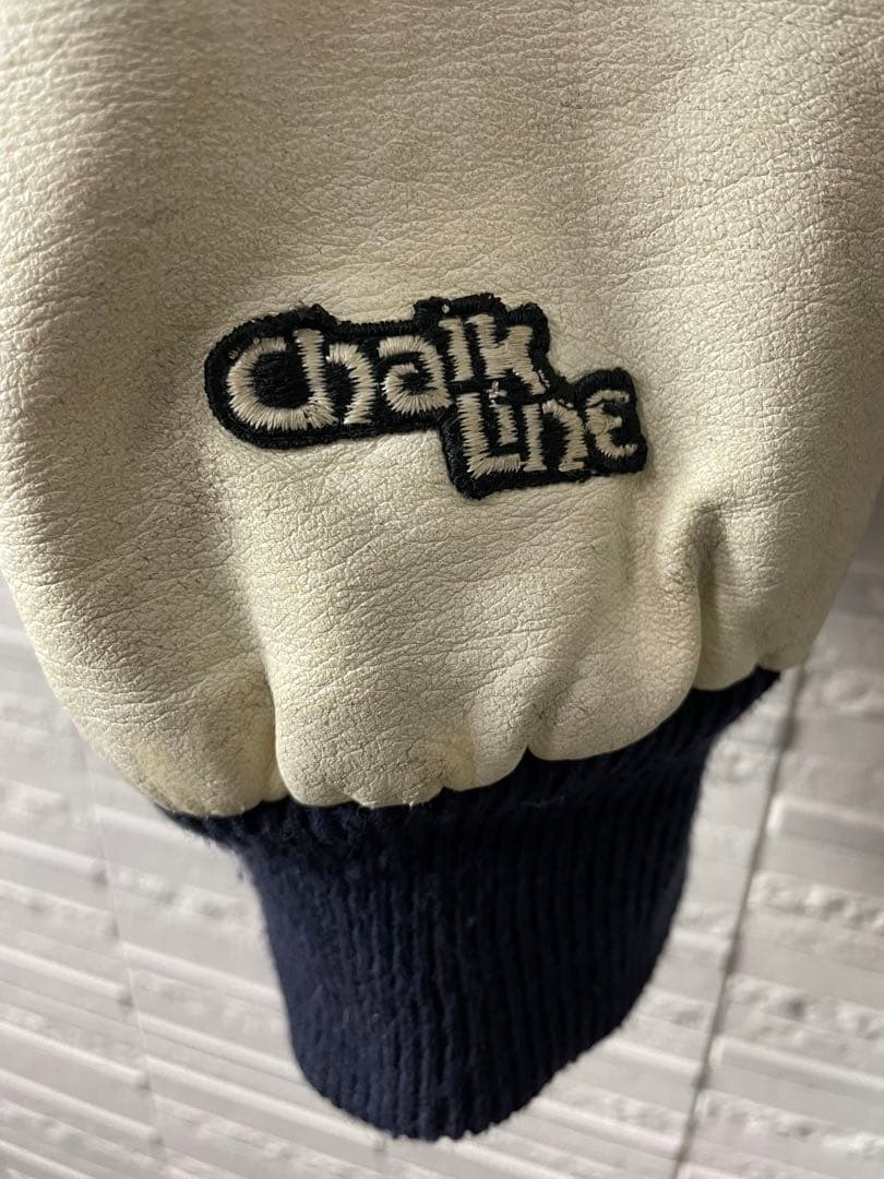 80s NFLダラス・カウボーイズ　レザー切替スタジャン スタジアムジャケット