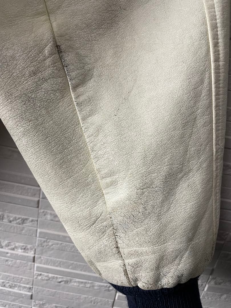 80s NFLダラス・カウボーイズ　レザー切替スタジャン スタジアムジャケット