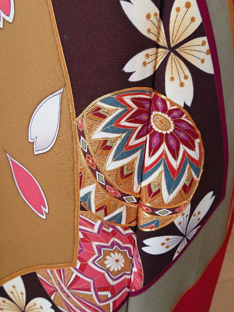 正絹 振袖 袋帯 2点セット 小柄な方用