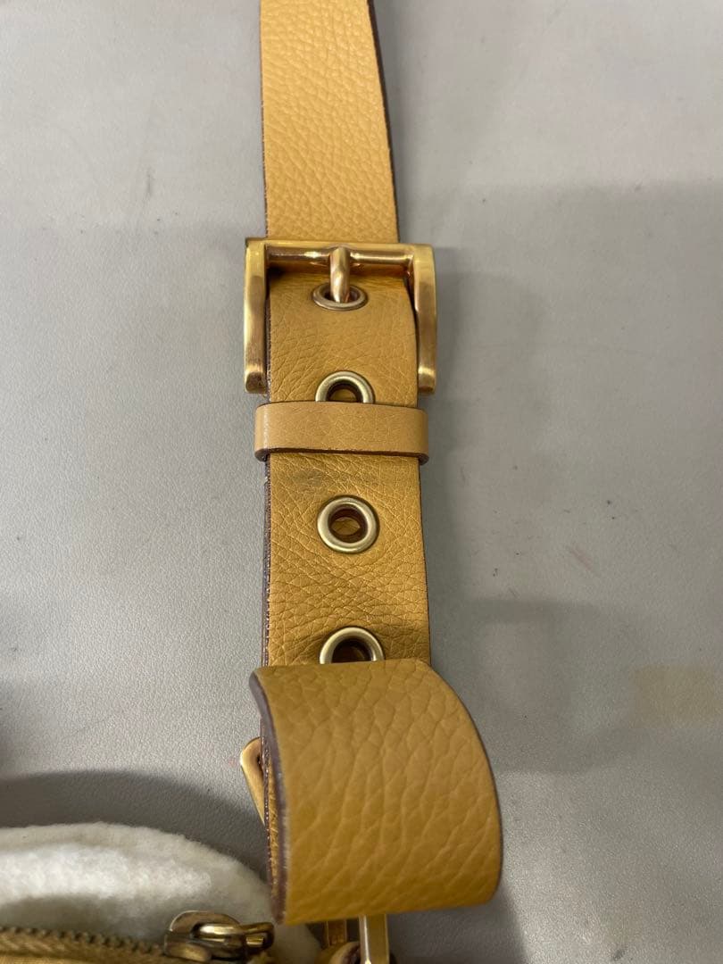 美品　プラダ PRADA ワンショルダー 三角ロゴ ナイロン ベージュ系