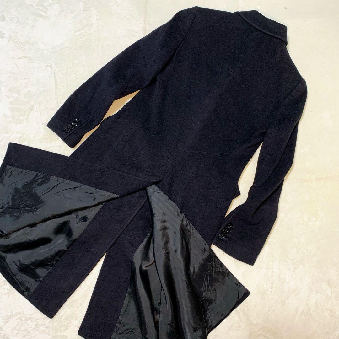 【極美品 カシミア混 】 ドルチェ&ガッバーナ チェスターコート ロング 黒タグ