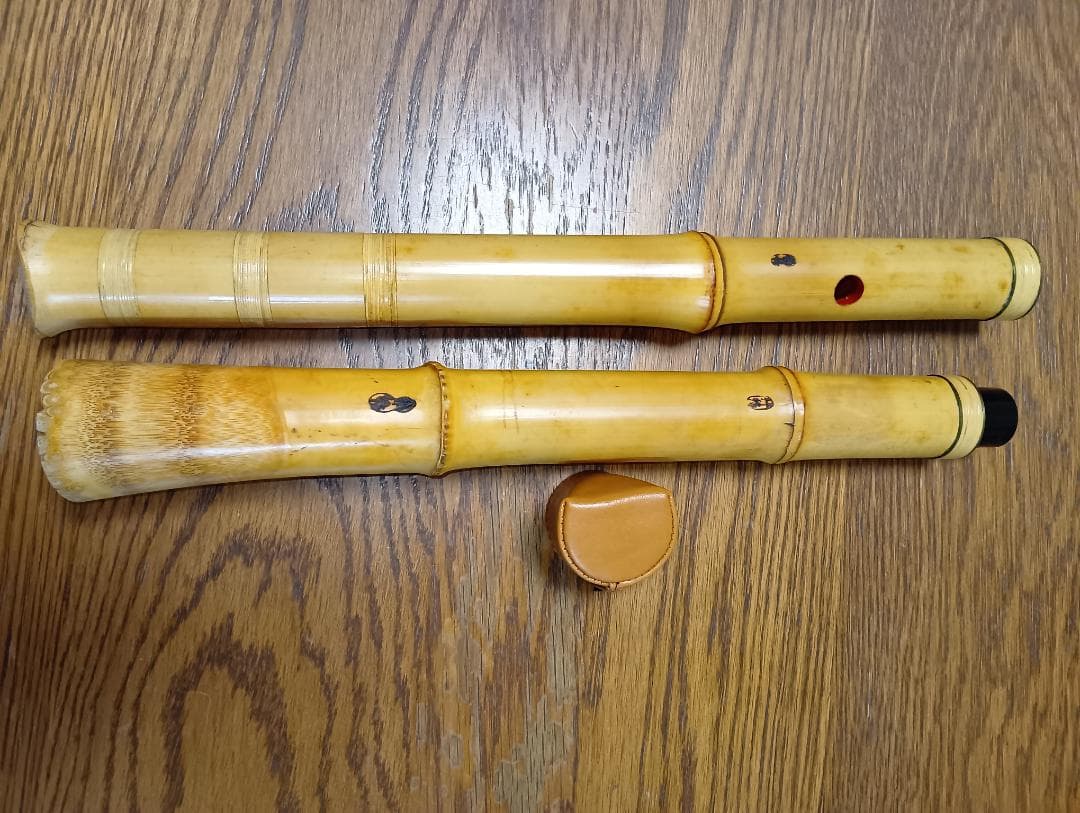 【琴古流 尺八】竹揚 三印 中継ぎ 長さ約68㎝
