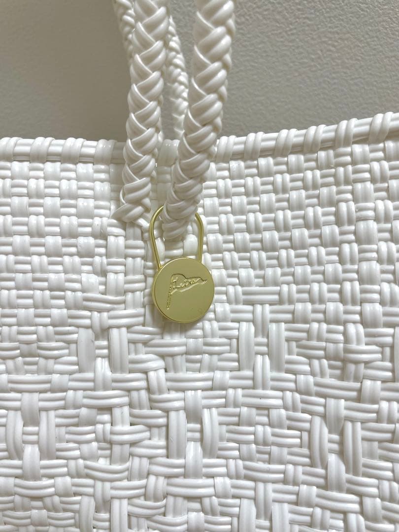 レトラ　バッグ　メルカドバッグ　ROMBO - White (S)