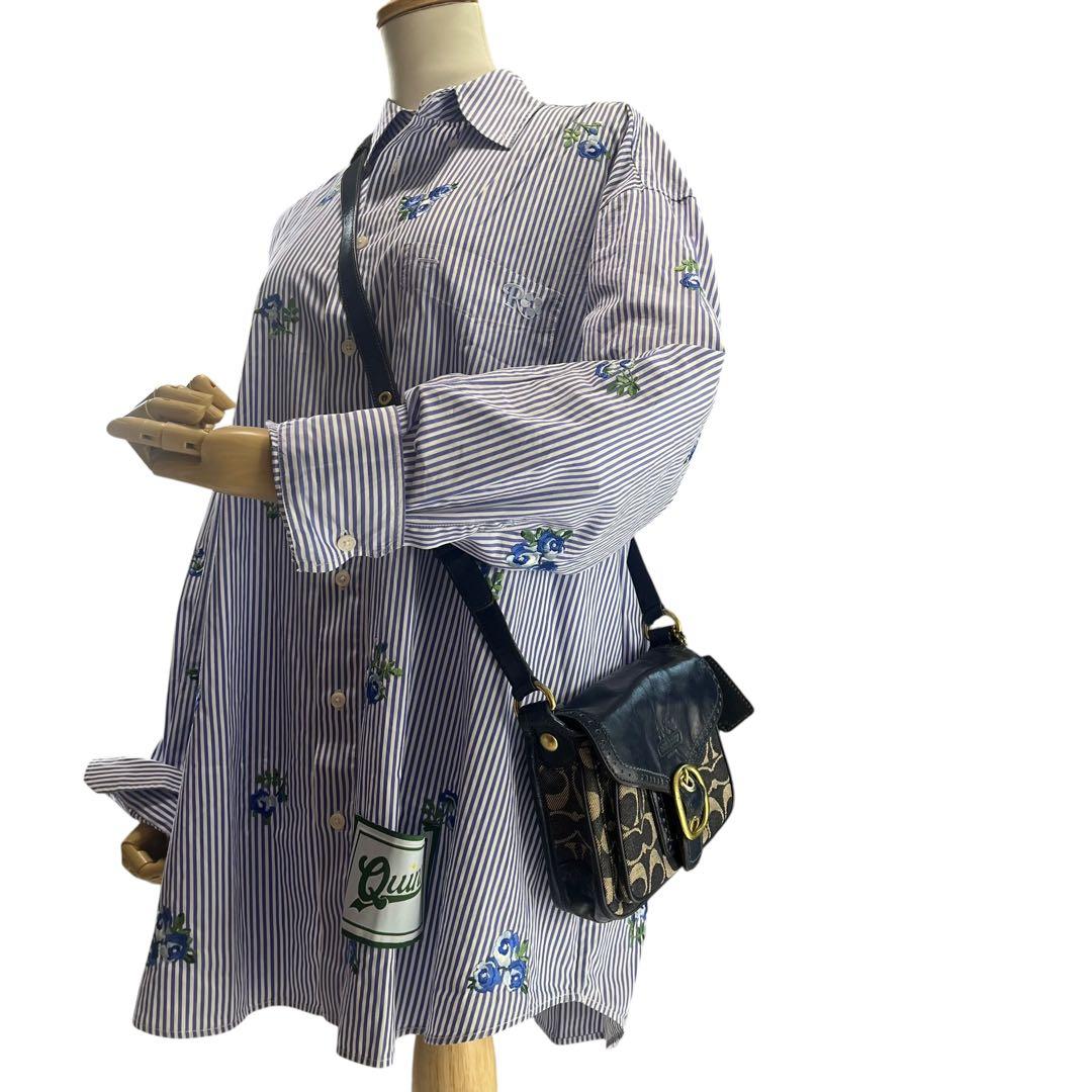 COACH コーチ デニム ショルダーバッグ 斜め掛け ソーホー シグネチャー