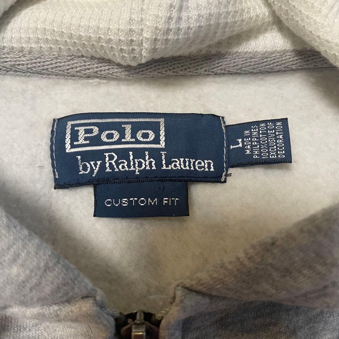 Polo Ralph Lauren ジップパーカー ビッグポニー グレー　Ｌ