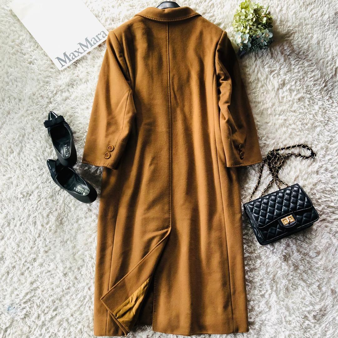 希少44✨美品 マックスマーラ アイコンコート カシミヤ100% キャメル