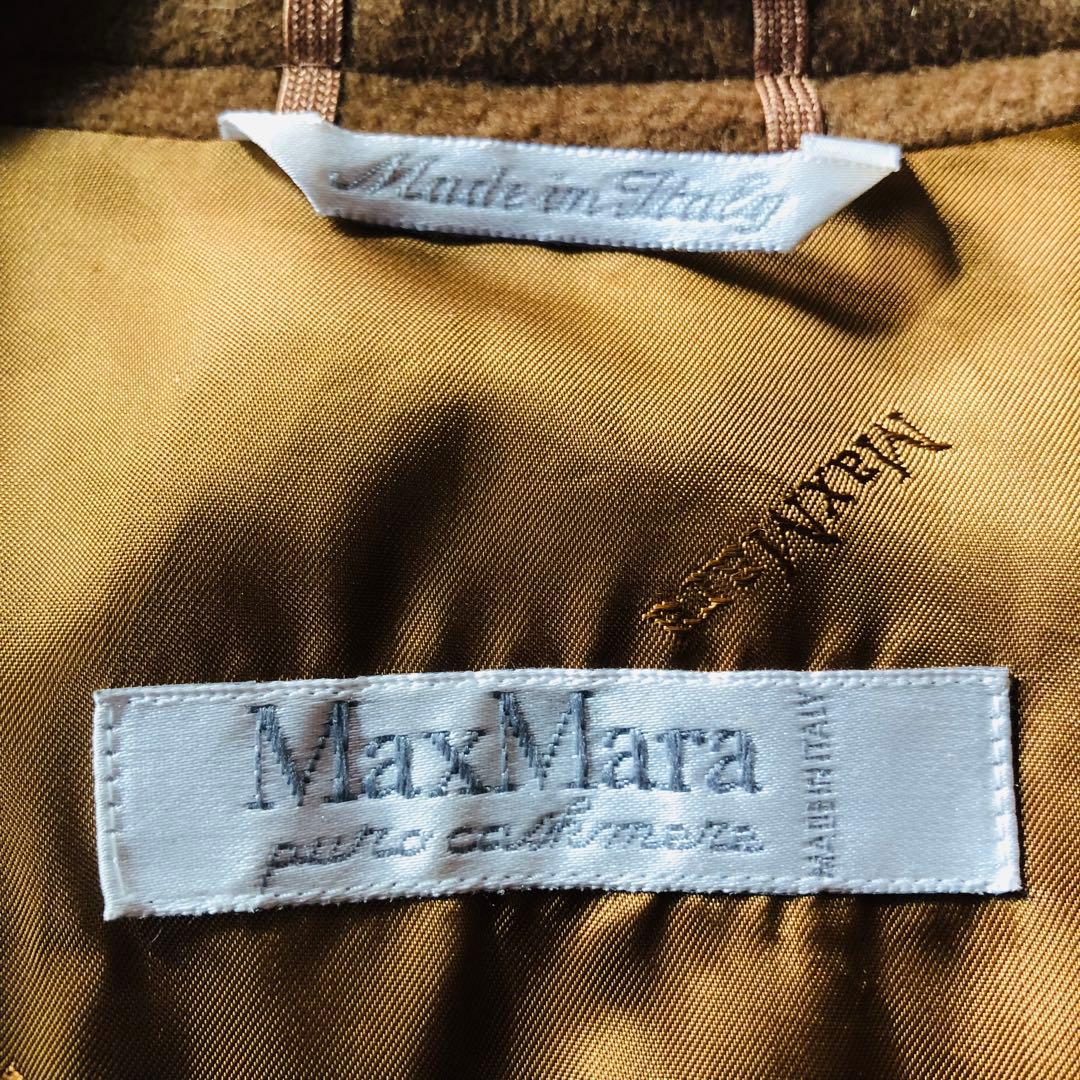 希少44✨美品 マックスマーラ アイコンコート カシミヤ100% キャメル