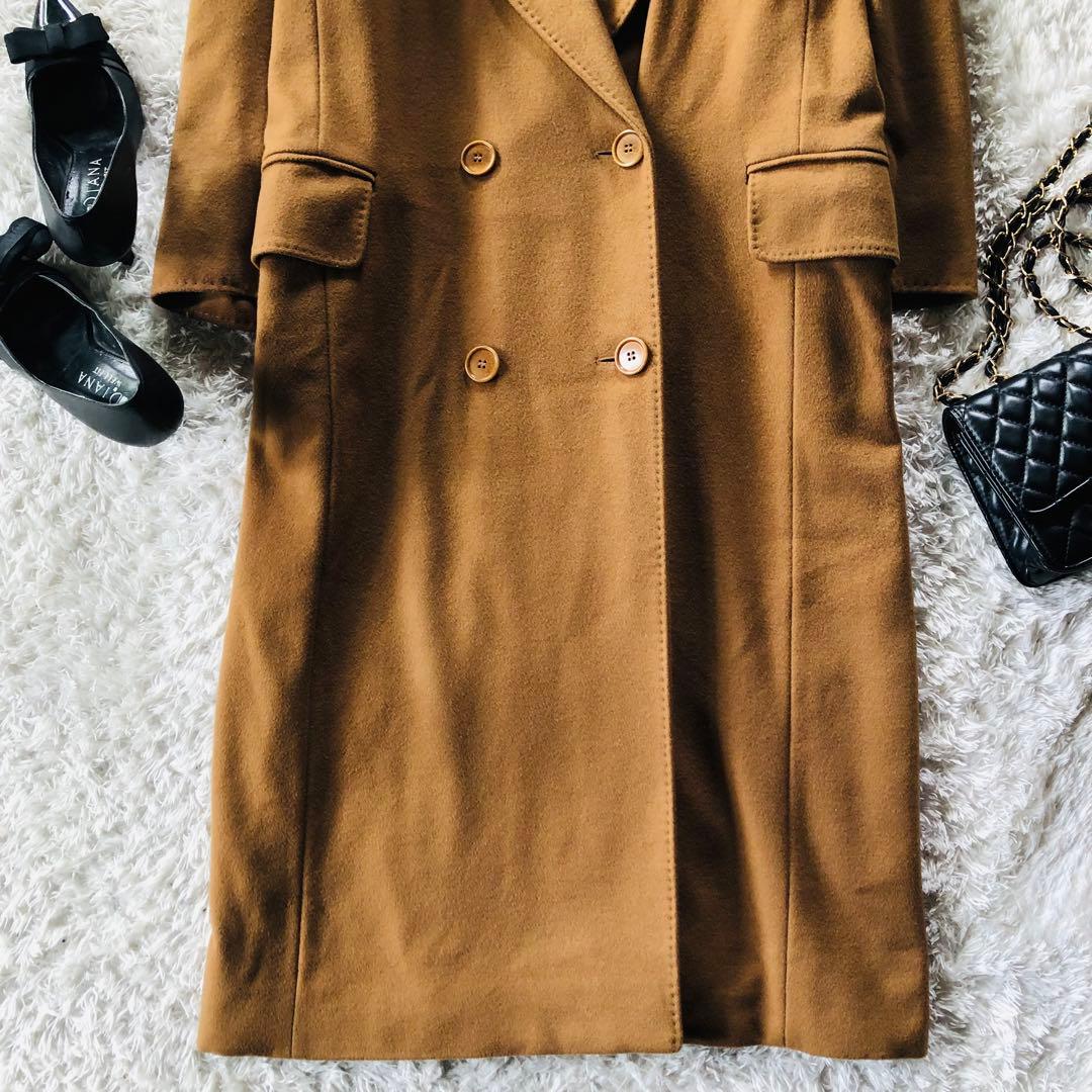 希少44✨美品 マックスマーラ アイコンコート カシミヤ100% キャメル