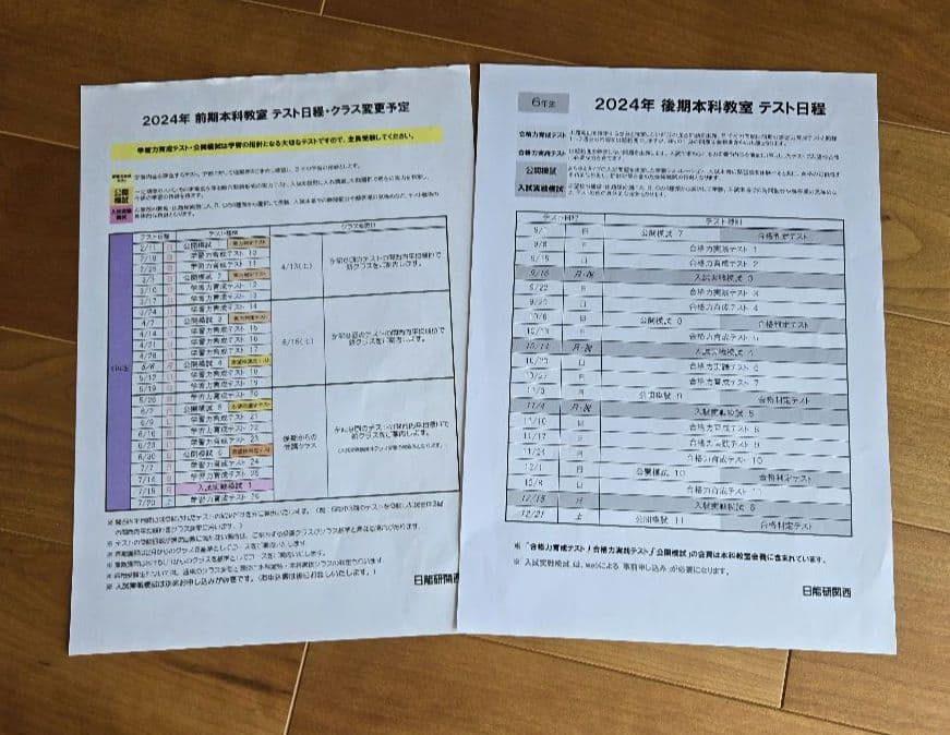 中学受験❗2024年度　日能研6年　全国公開模試1年分フルセット