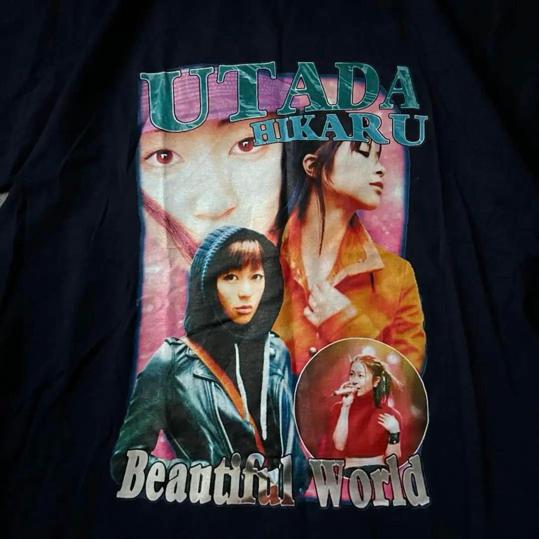 未使用級 激レア 宇多田ヒカル プリント Tシャツ 希少 人気 美品