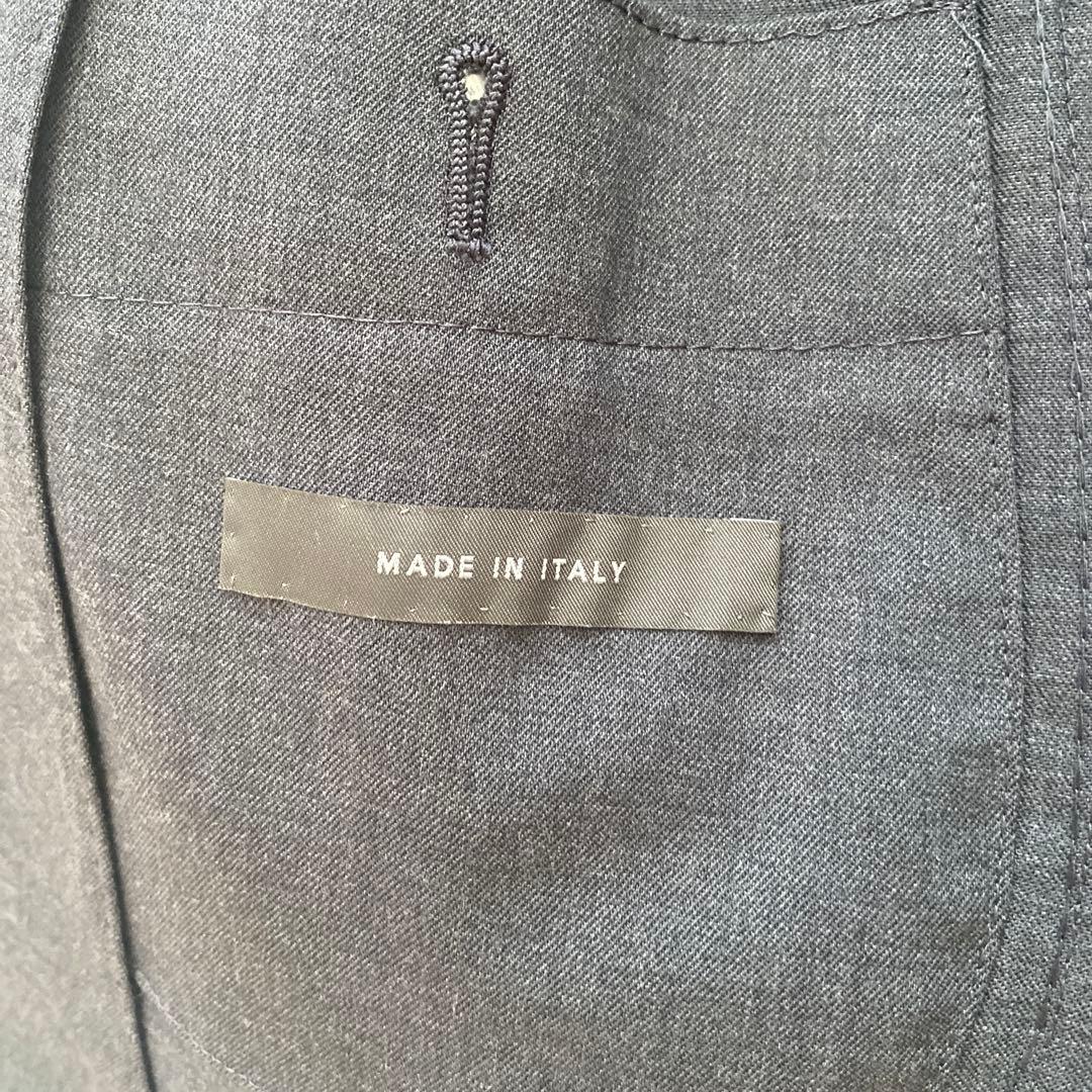 未着用極美品Tex Teq グレー セットアップスーツ　イタリア製　鎌倉シャツ