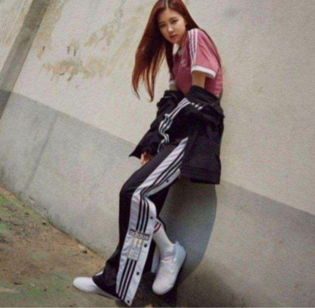 アディダス ブラック アディブレイク スナップパンツ ジャージ 2XL