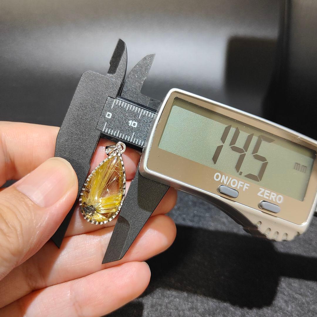 4 ルチルクォーツ　太陽ルチル　ルチルクォーツ　ペンダント　金運　財運　風水