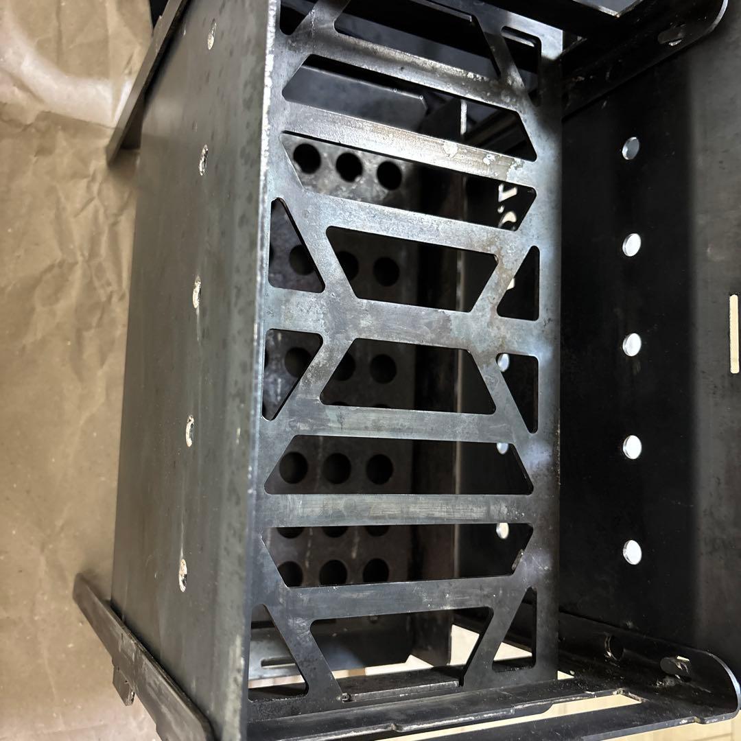 M.O.L 焚き火台 M＋串台付きセット＋極厚アウトドア鉄板M ＋サイドテーブル