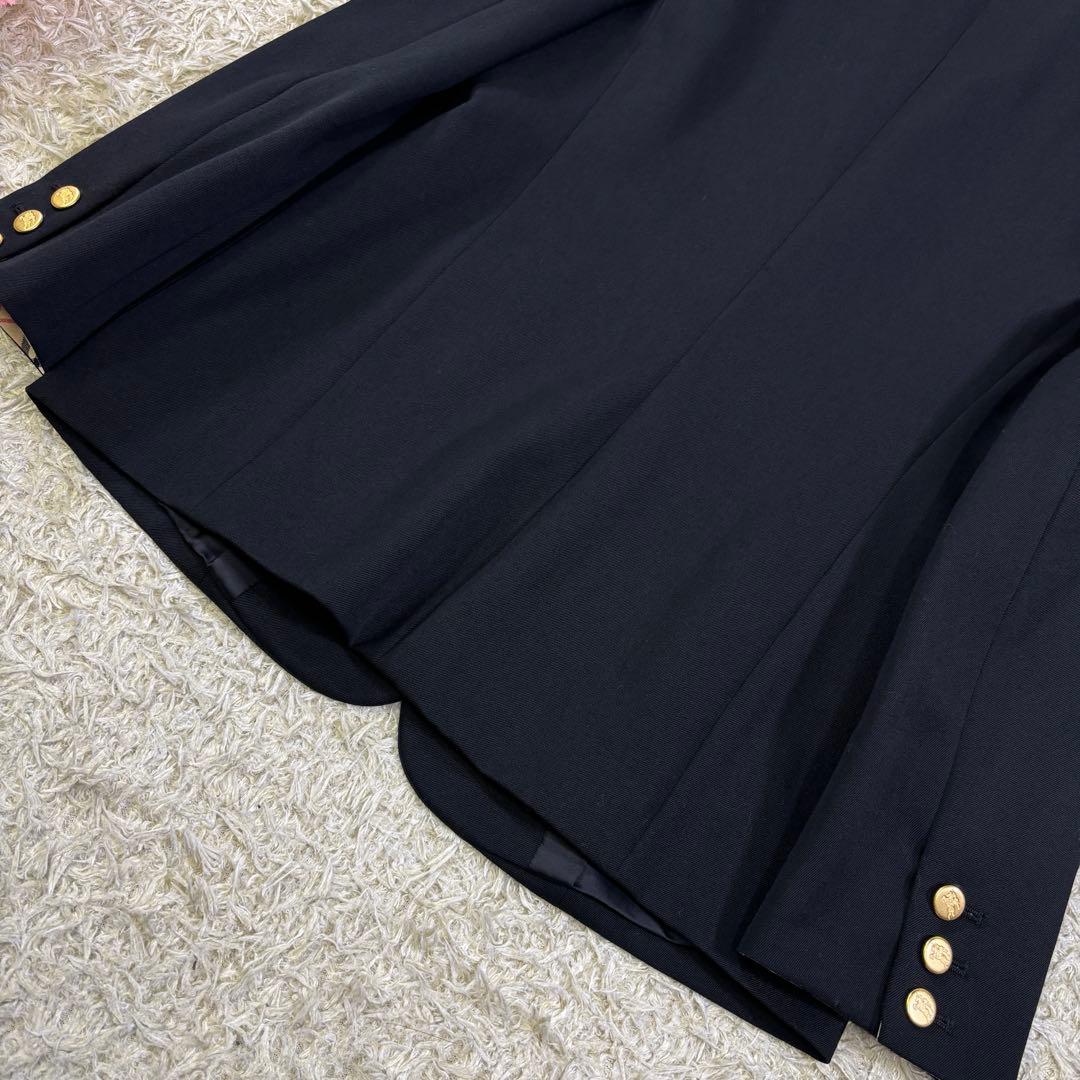 美品　バーバリーズ　ブルーレーベル　ノバチェック　ロゴ刺繍　金ボタン　ブレザー