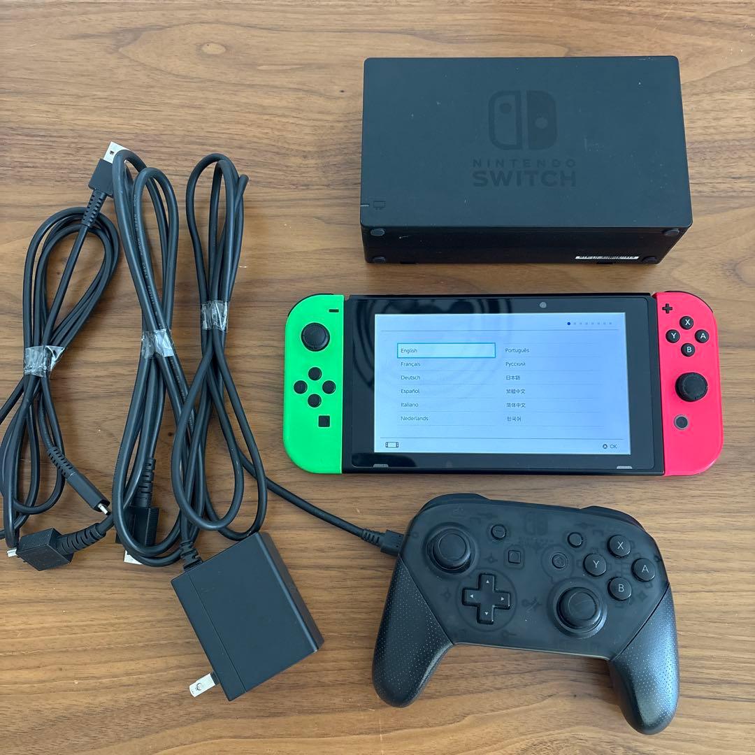 Nintendo Switch 本体 グリーン/レッド プロコンセット