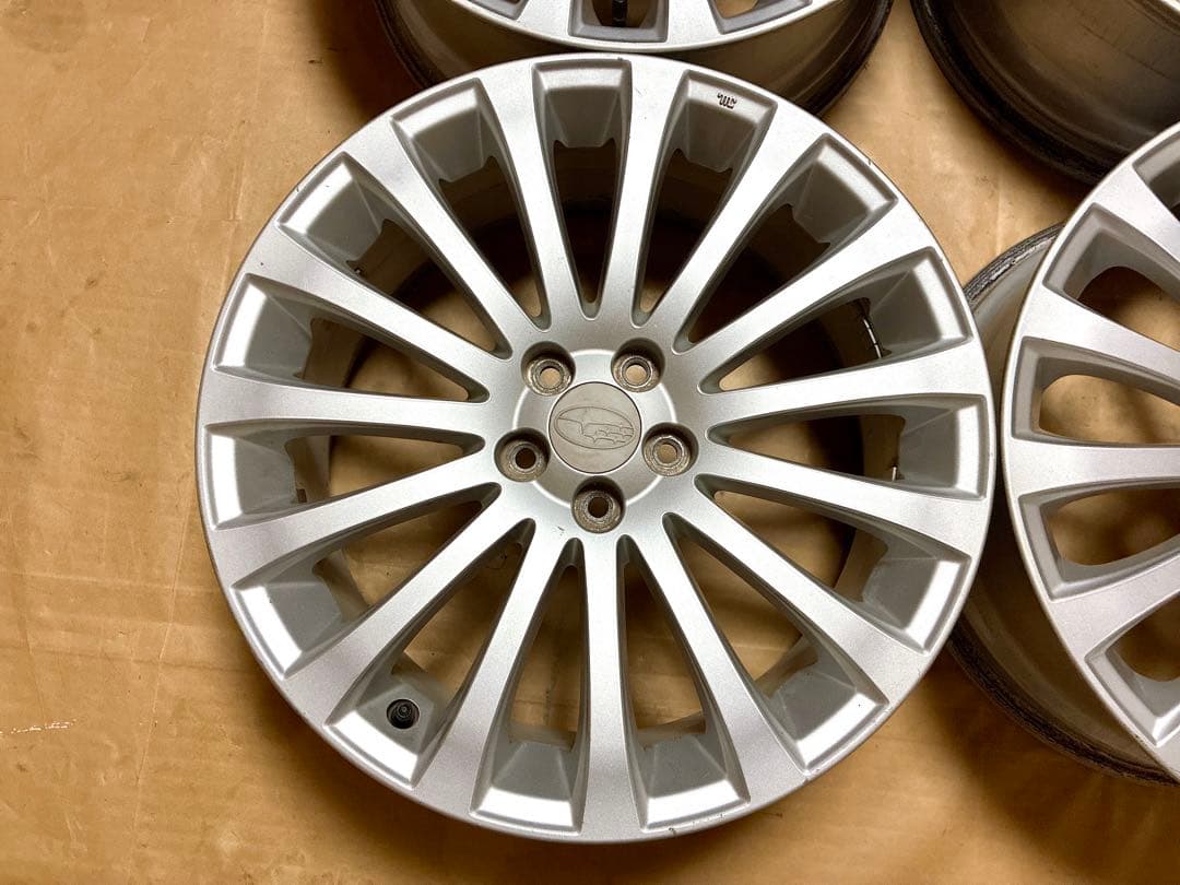 ①レガシィ 純正ホイール 18 7.5J+55 5穴 PCD100 BR9 BM