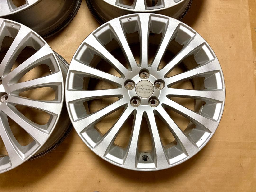 ①レガシィ 純正ホイール 18 7.5J+55 5穴 PCD100 BR9 BM