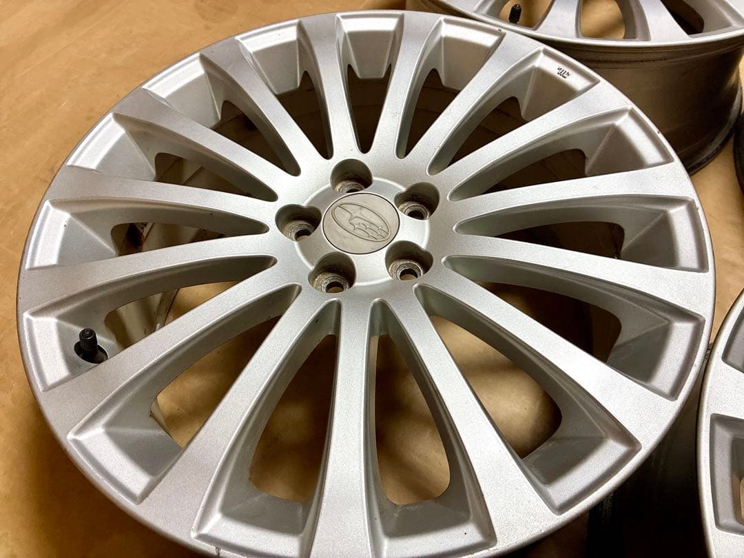 ①レガシィ 純正ホイール 18 7.5J+55 5穴 PCD100 BR9 BM