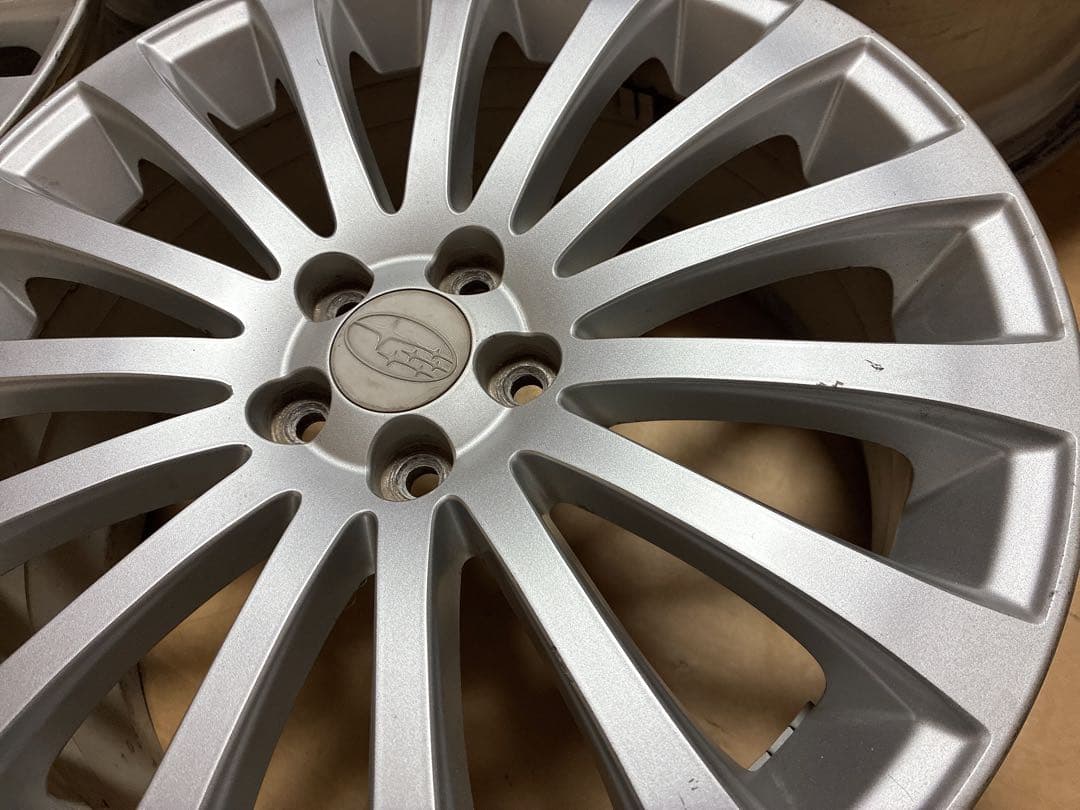 ①レガシィ 純正ホイール 18 7.5J+55 5穴 PCD100 BR9 BM