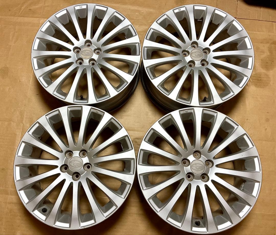 ①レガシィ 純正ホイール 18 7.5J+55 5穴 PCD100 BR9 BM