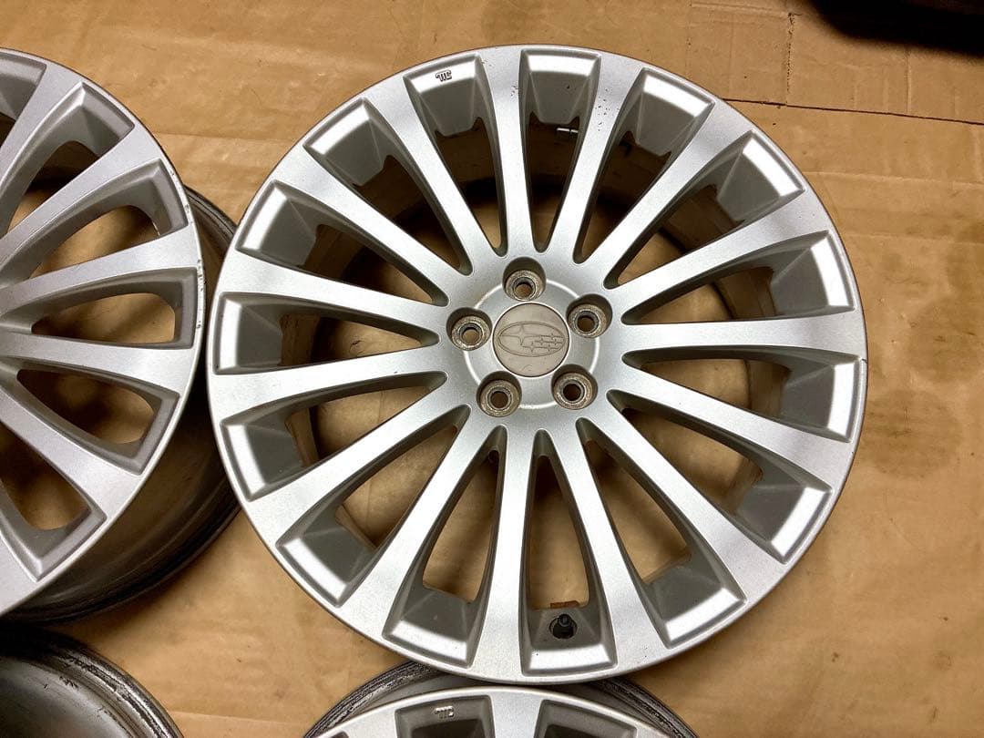 ①レガシィ 純正ホイール 18 7.5J+55 5穴 PCD100 BR9 BM