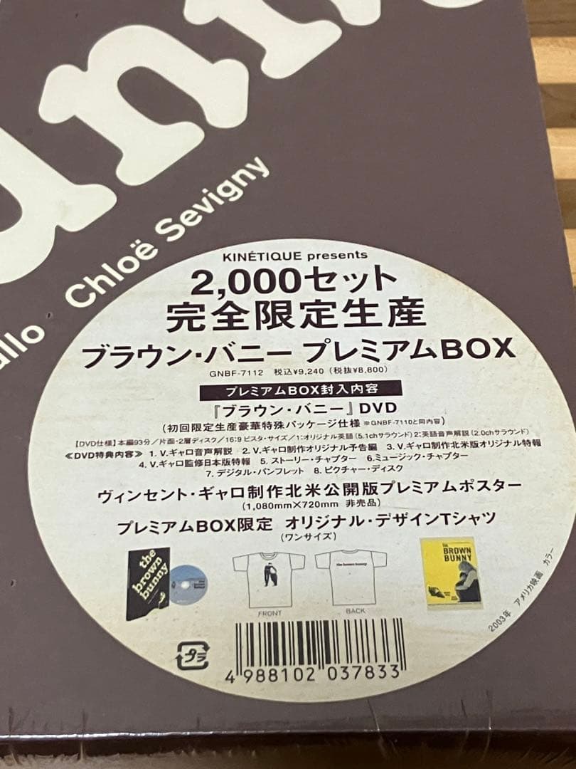 レア ブラウンバニー Brown Bunny映画 DVD ヴィンセント ギャロ