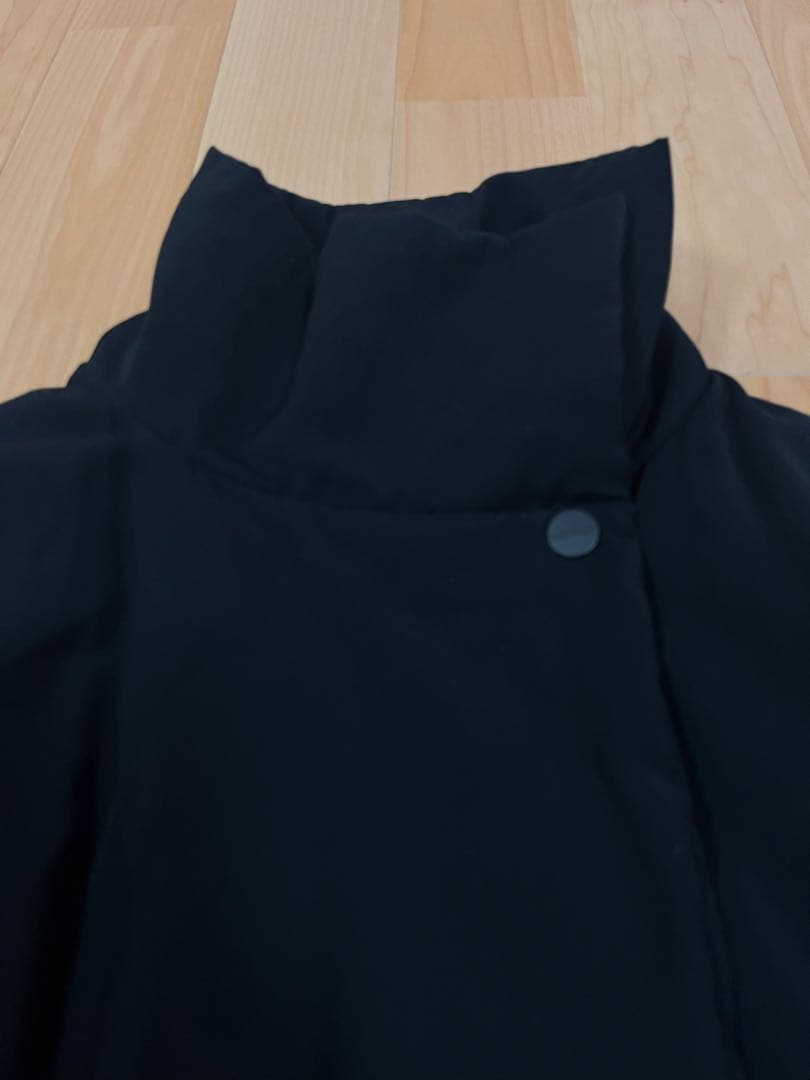 Max Mara Aライン　ポンチョ　テント　コート 黒　銀タグ